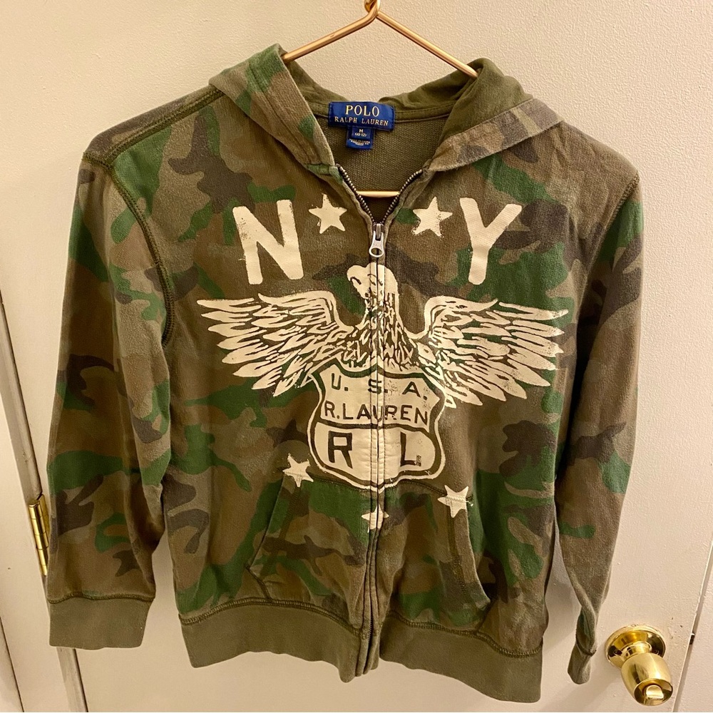 Polo Ralph Lauren Boy’s Camouflage Sweatshirt Size 10/12